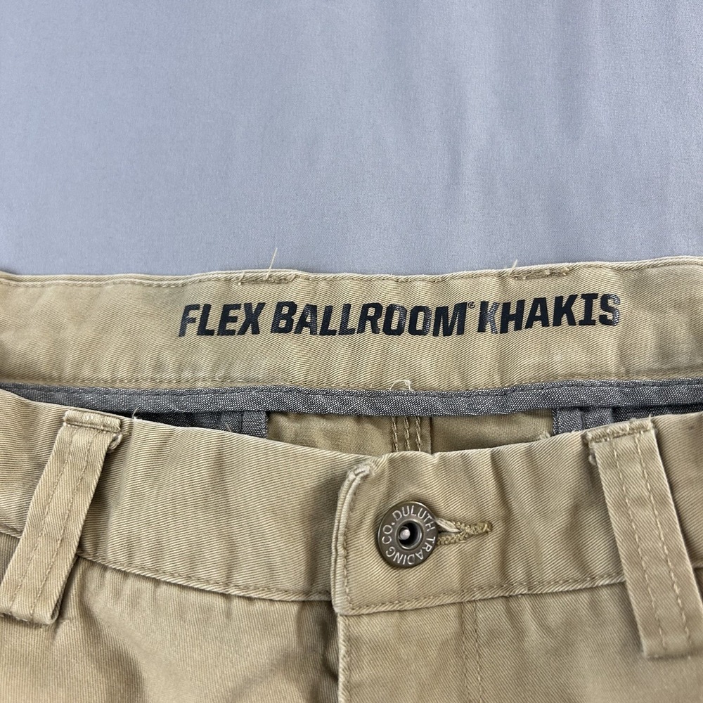 Duluth Trading Pants Flex Ballroom STRETCH w/‎ Zip side Sz 38Wx28L 53726 - Picture 7 of 16